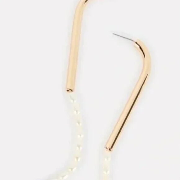 Cult Gaia Gold and White Earrings - Picture 10 of 16